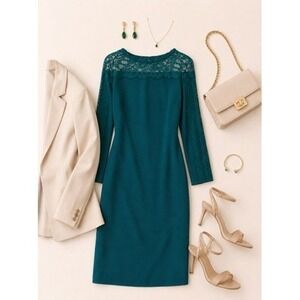 reiss emerald green dress Buy Reiss Green Micah Satin Drape Tuck Midi Dress from Next Canada